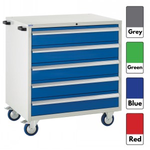 Euroslide Storage Cabinet Mobile 5 Drawers